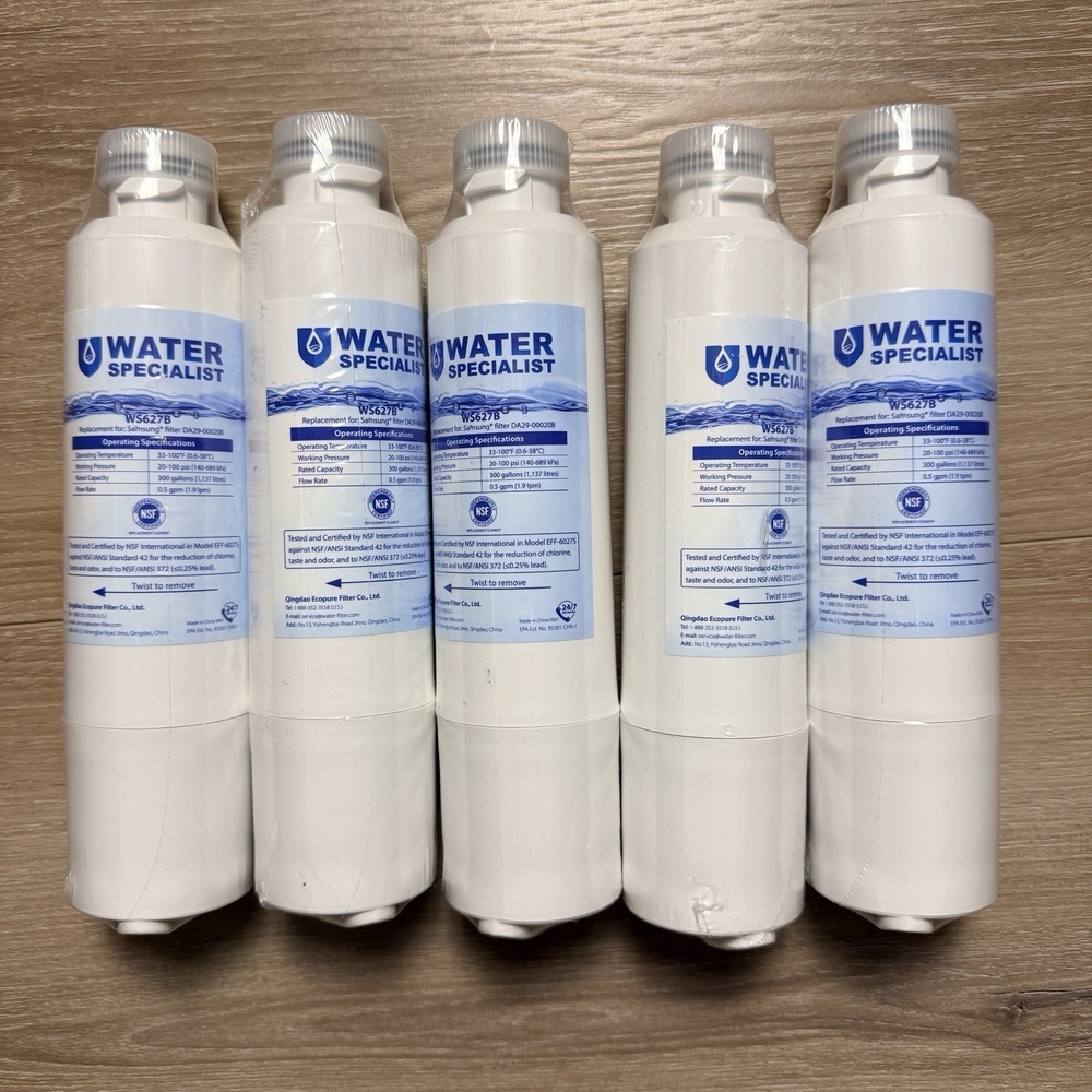 DA29-00020B Samsung Water Filter for‎ Refrigerators, Replacement Set Of 5
